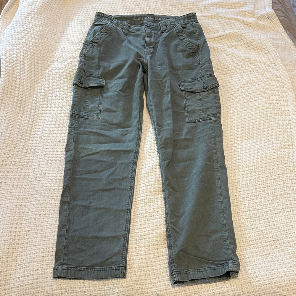 American Eagle Army Green Cargo Pants